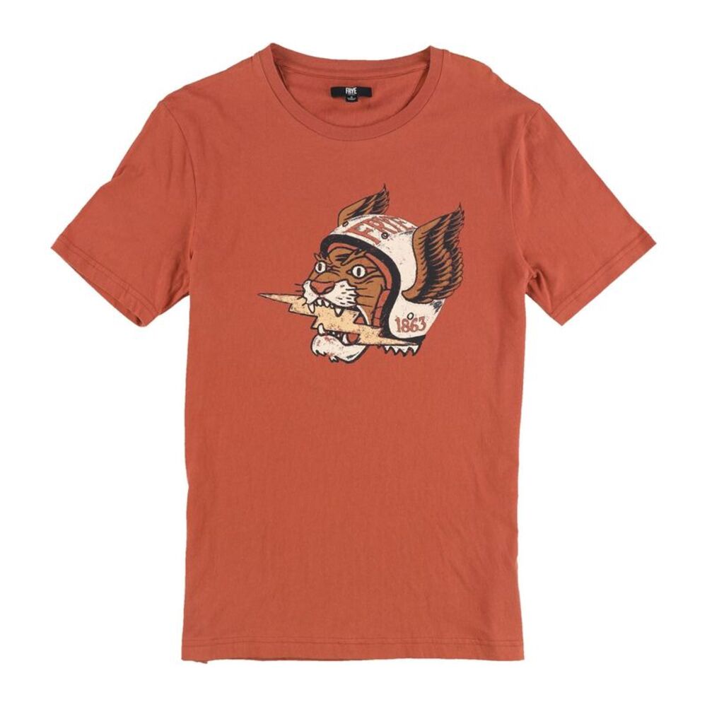 Frye Mens Short Sleeve Crewneck Graphic T-Shirt, NWT